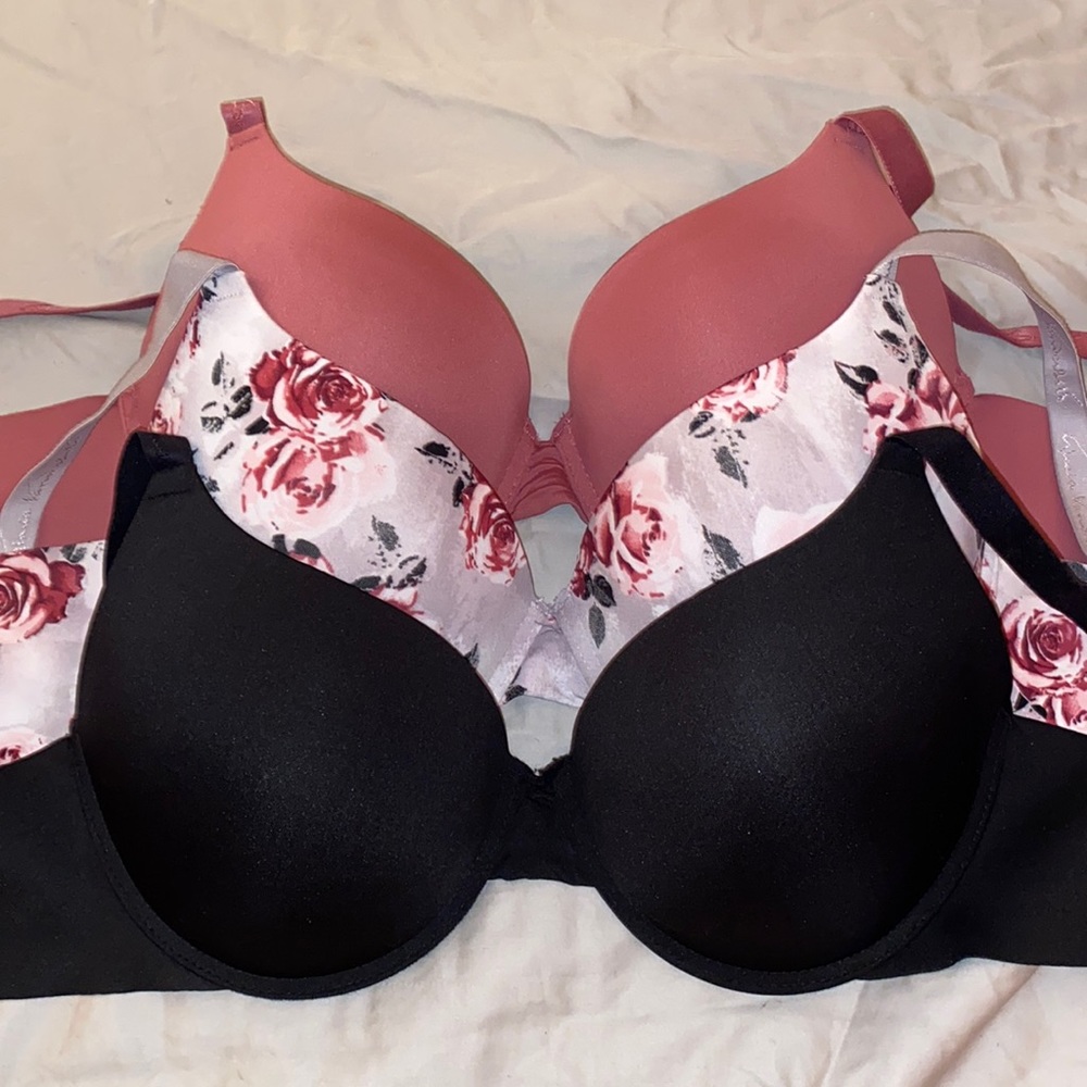 38C Gloria Vanderbilt Push Up Bra Set of 3